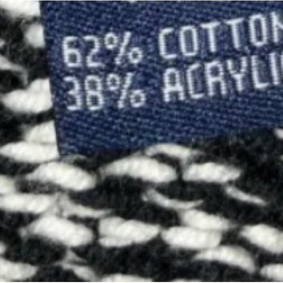 Chaps chunky knit cotton blend diagonal button sweater XL - Picture 6 of 8